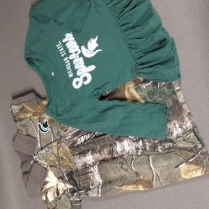 2 Michigan State Spartans dresses 12M